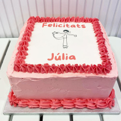 Cumpleaños infantil rectangular